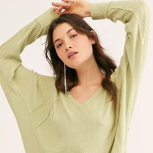 Free People Santa Clara long sleeve thermal toP